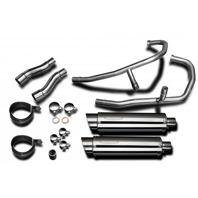 Kawasaki GPZ500S 87-03 2-2 Stainless Steel Full Exhaust System with Stainless Cans | FREE UK DELIVERY | Flexible Ways To Pay | M&P