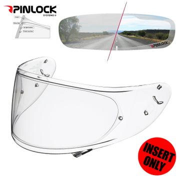 PINLOCK CLEAR FOR GLASS BELL CLICK RELEASE VISORS RS-1, STAR, VORTEX, QUALIFIER 