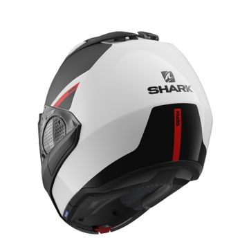 Shark Evo GT Sean Black White Red Flip Front Helmet image 2