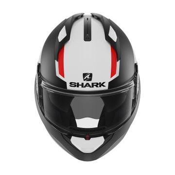 Shark Evo GT Sean Black White Red Flip Front Helmet image 3