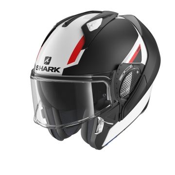 Shark Evo GT Sean Black White Red Flip Front Helmet image 4