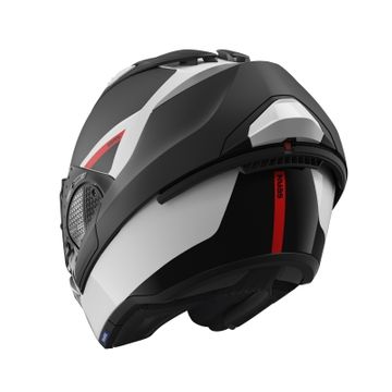 Shark Evo GT Sean Black White Red Flip Front Helmet image 5