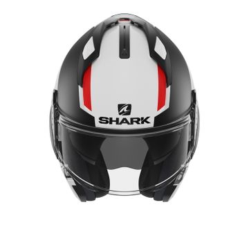 Shark Evo GT Sean Black White Red Flip Front Helmet image 6
