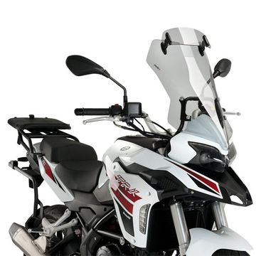 Benelli TRK251 20-21 Puig Touring Screen With Visor Light Tint image 1