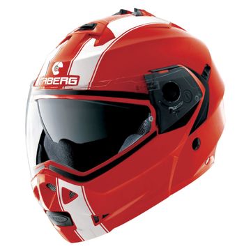 Caberg Duke Legend Flip Front Motorcycle Helmet XS Red White 